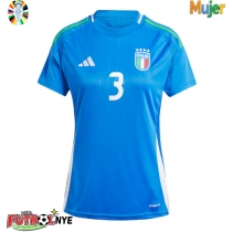 Camiseta Italia Federico Dimarco #3 Primera Equipación para mujer Eurocopa 2024 manga corta